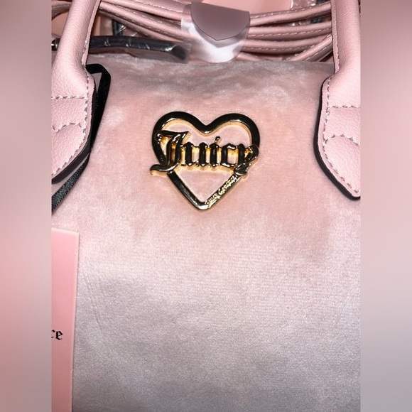 Juicy Couture Pink Diamond Velour 2 Piece Satchel Set, NWT - Picture 4 of 7